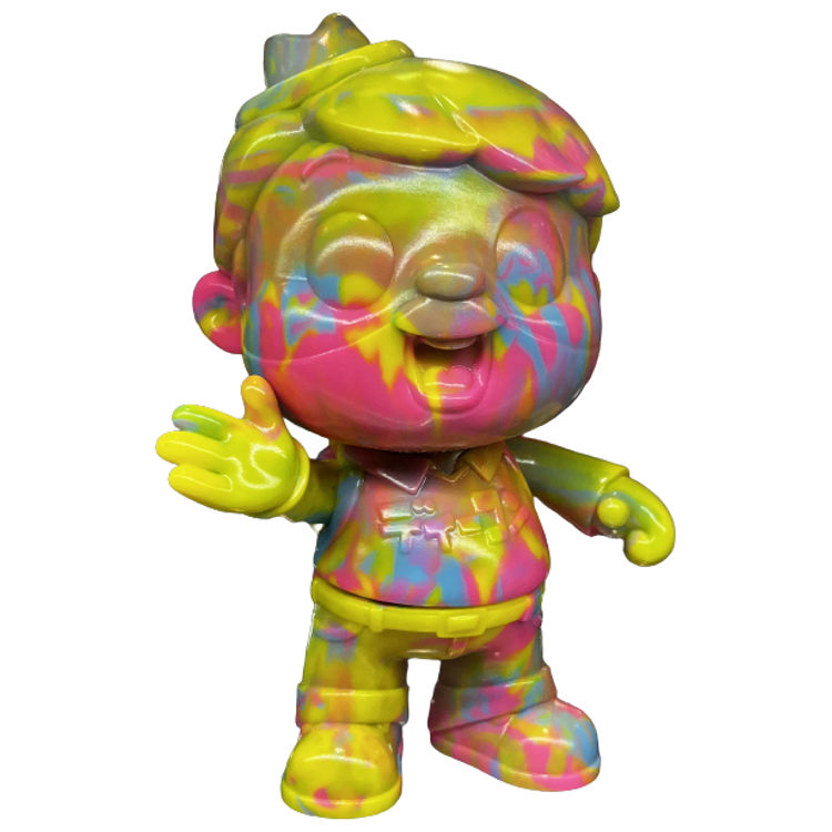 Rainbow Marble Sofubi Vincent (Dcon 2022) by Klim Kozinevich