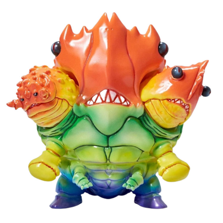 Rainbow Mecha 3head Kaiju by Tekxtoys (T Jia Ying)