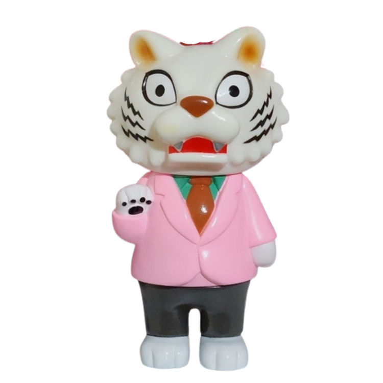 Pink Jacket Tiger Boss by Cristina Ravenna