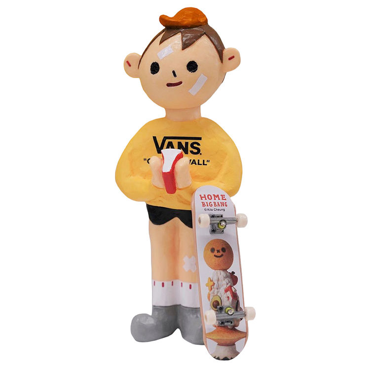 Yellow Siu Ming Vans Skateboard by Kila Cheung