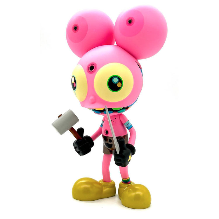 Neon Pink Space Monkey (Museum of Graffiti exclusive) by Dalek (James Marshall)