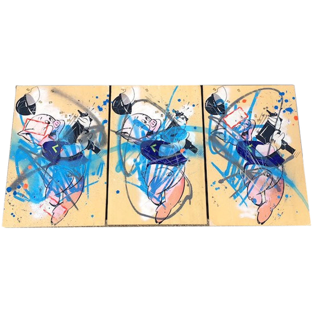 Blue Three Little Piggies (Set)