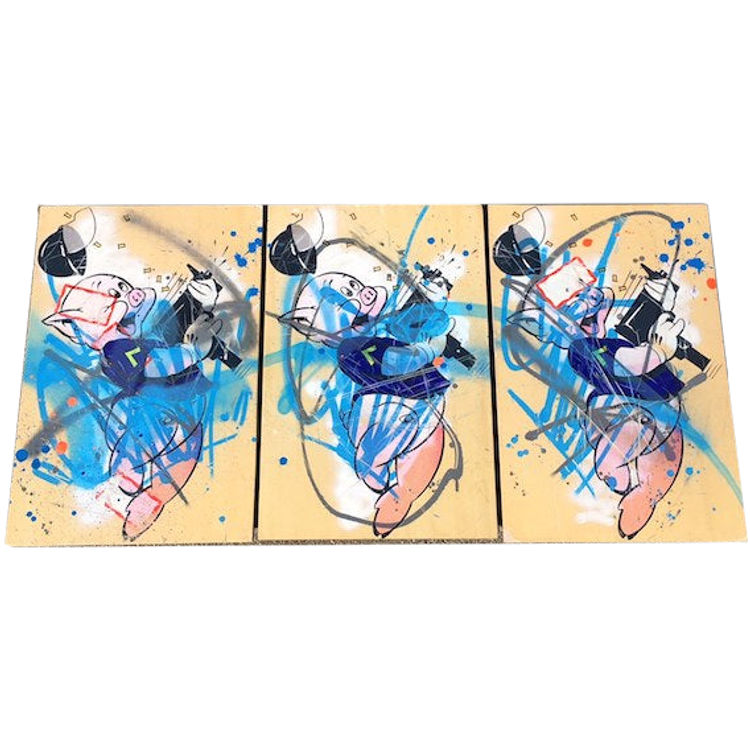 Blue Three Little Piggies (Set) by Slick