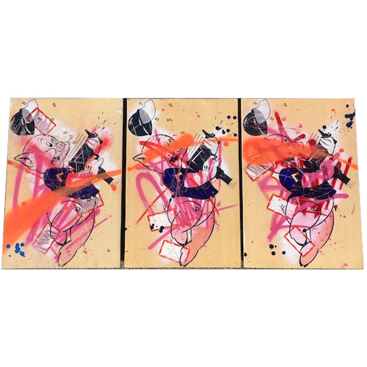 Pink Three Little Piggies (Set) by Slick