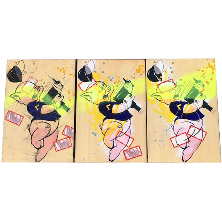 Yellow Three Little Piggies (Set) by Slick