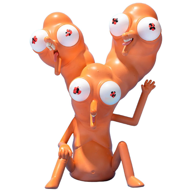 Orange & Blue Eyes Kriggles by Justin Roiland