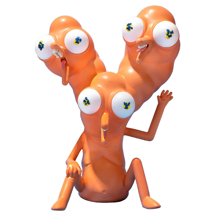 Blue & Yellow Eyes Kriggles by Justin Roiland