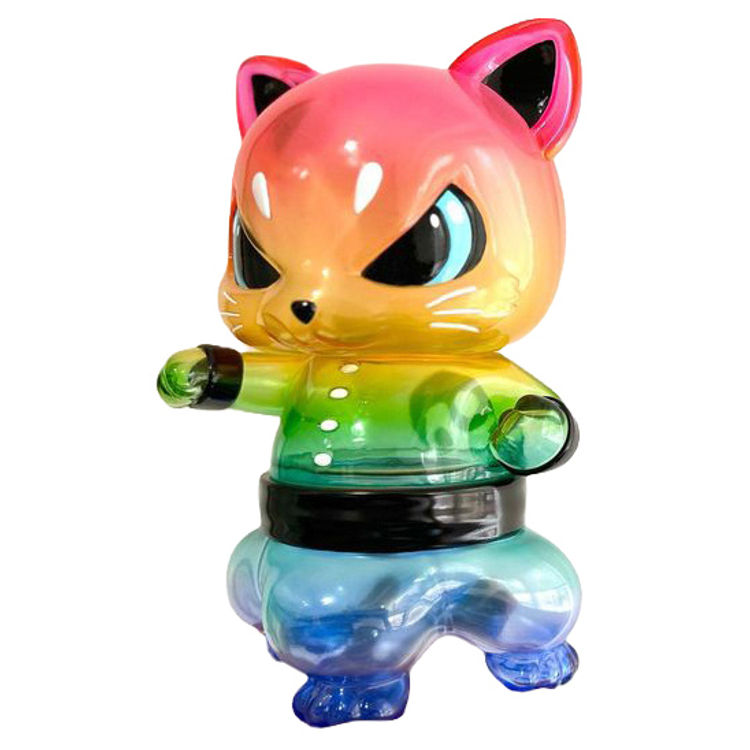 XL Rainbow Kung-Fu Tri-Leg Cat by Foon's Creations (Foon Wong)