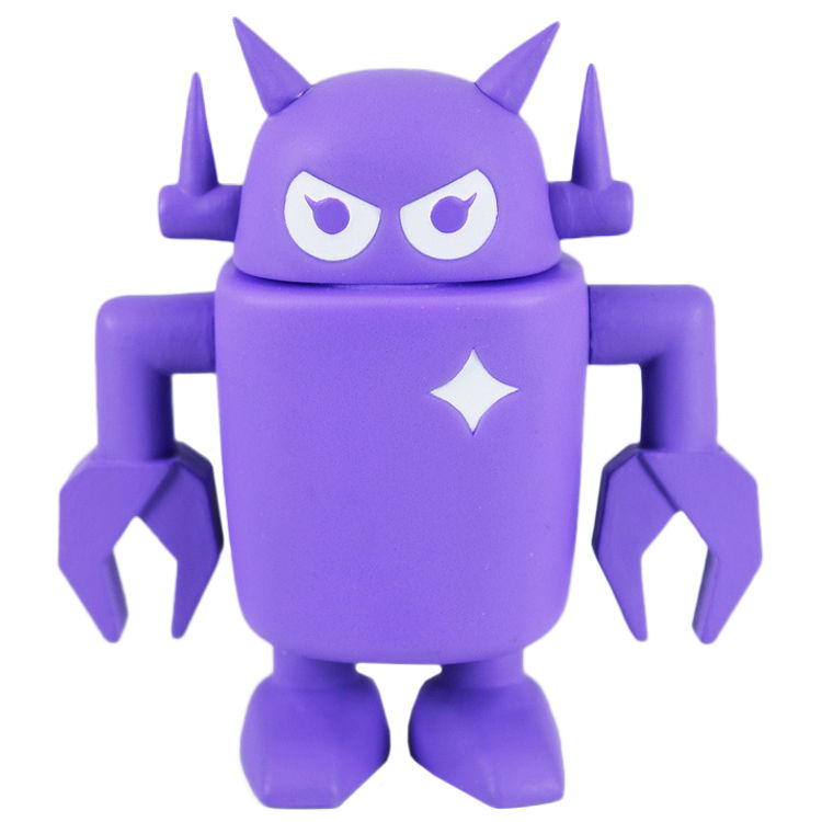 Purple Big Boss Robot by Eric Nakamura