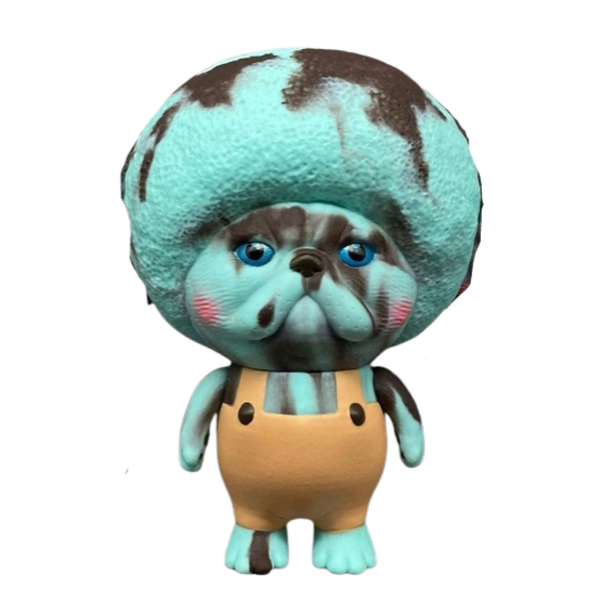 Chocolate Mint Marble Afro Cat