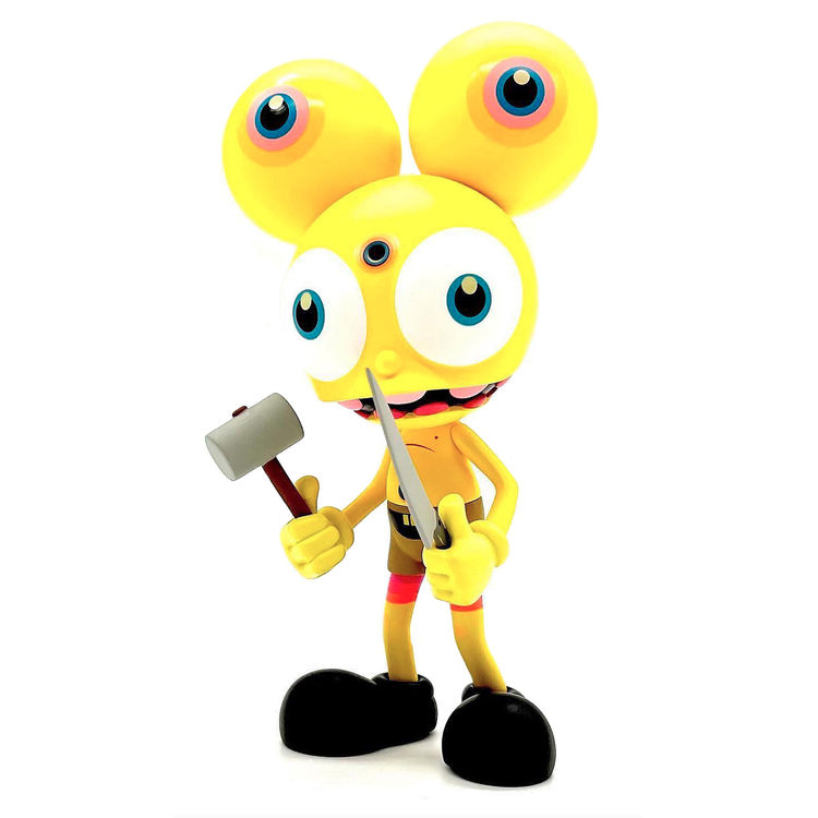 Happy Pants Yellow Space Monkey by Dalek (James Marshall)
