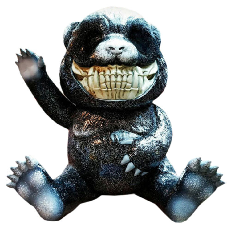 Panda Grin Black by Ron English
