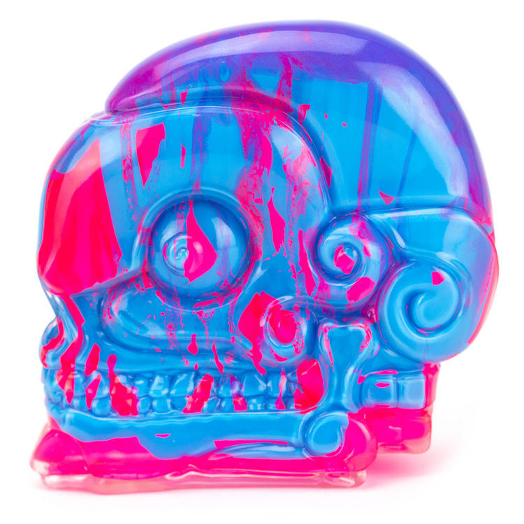 Azteca Skull Pink by Frank Mysterio