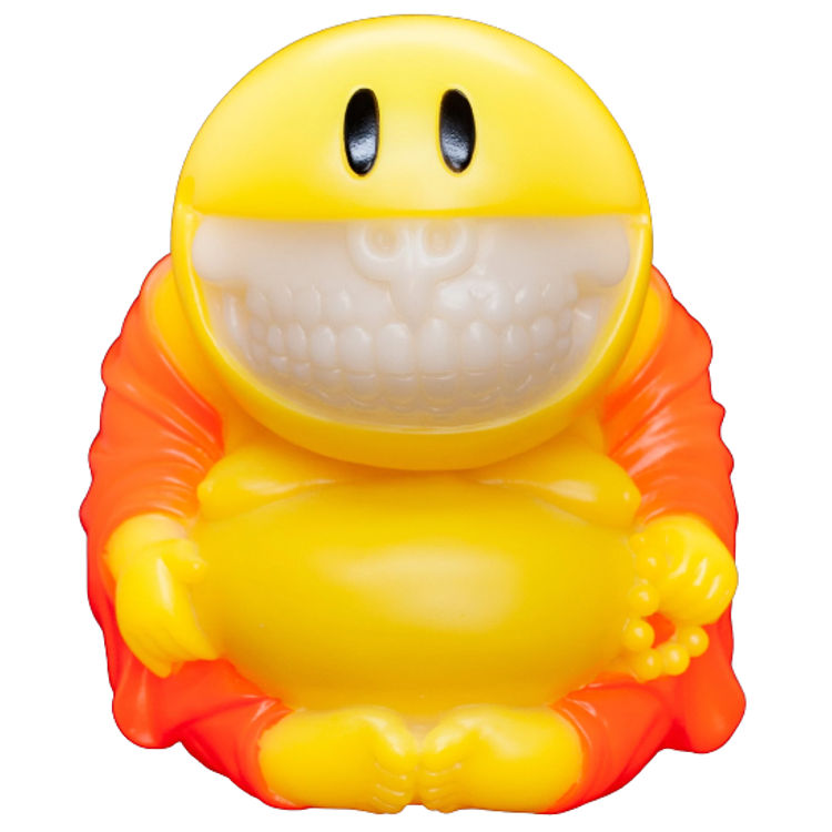 Orange Blacklight Magic Green Mad Happy Monk Grin by Ron English