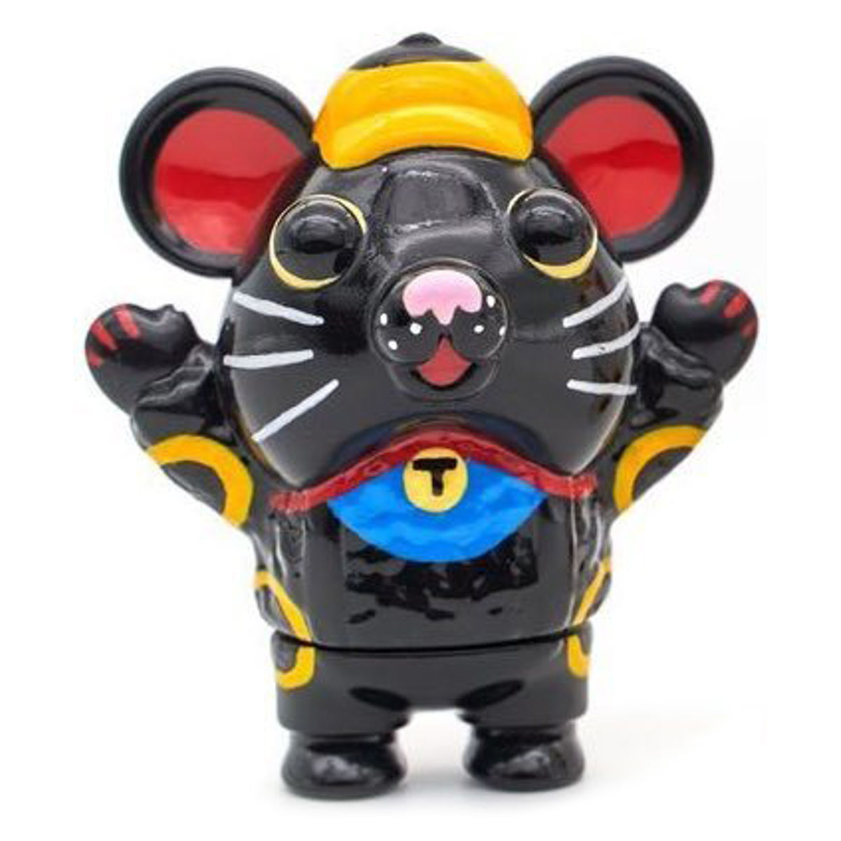 Black Fuku Bear Lucky Cat