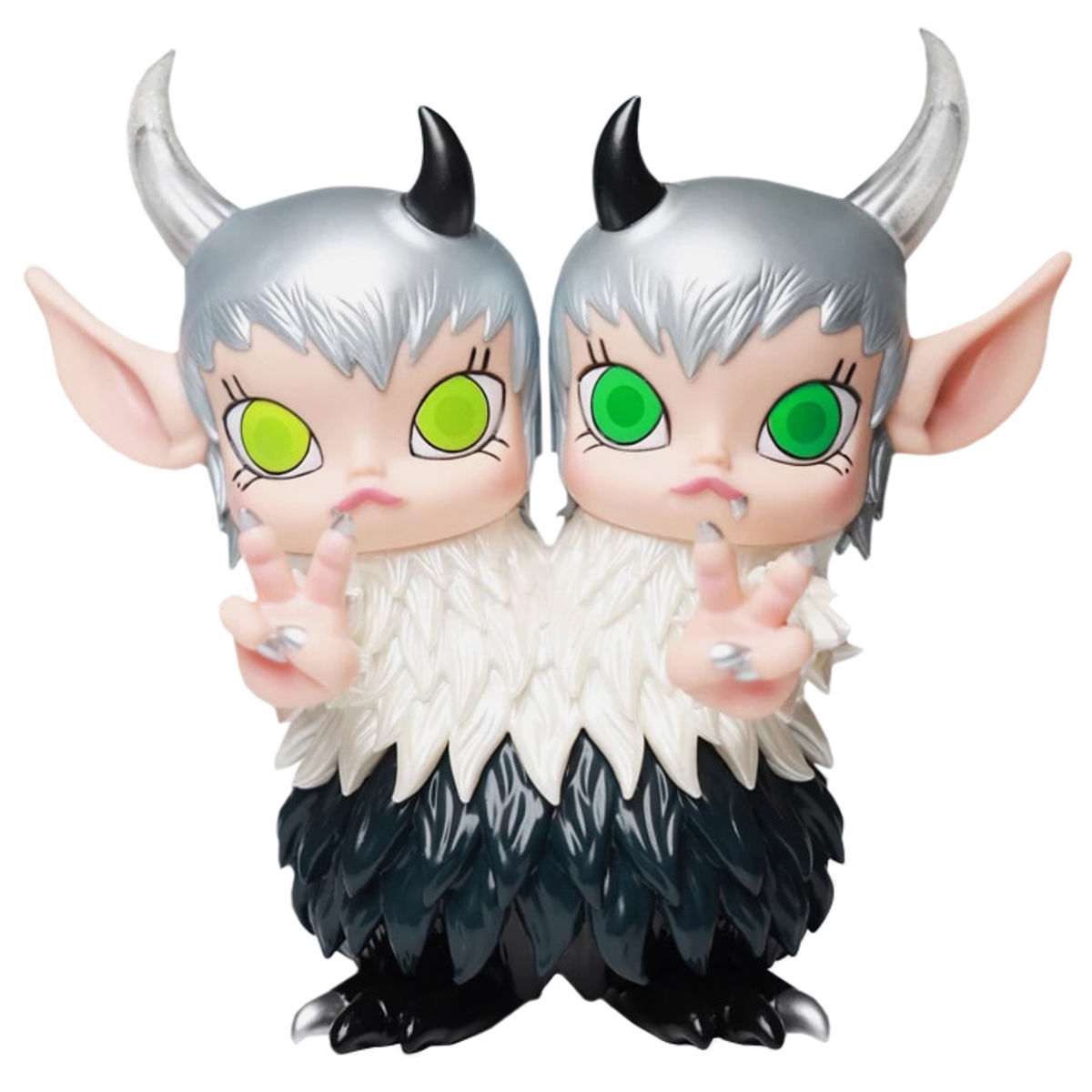 2 Headed Molly Black & Silver
