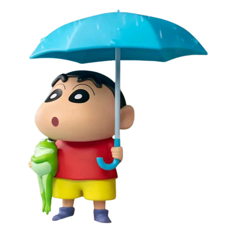 Umbrella in the Rain Crayon Shin-chan by Yoshito Usui