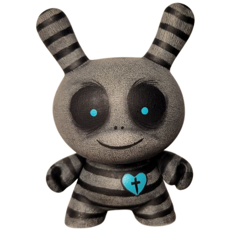 3" Blue Heart Smile Dunny by Davemarkart (Dave Webb)