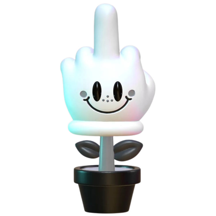 Black and White Smile of Hope by Kik Toyz