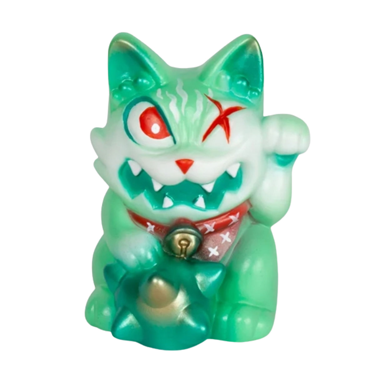 Green Fury Maneki Wananeko