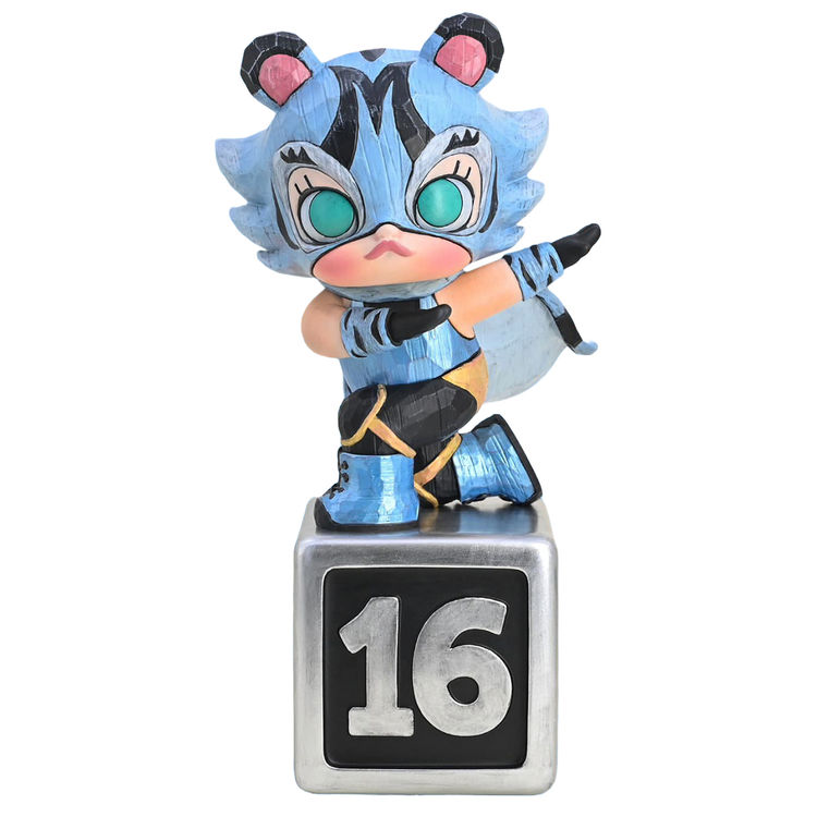 Molly 16th Anniversary Vigorous Tiger Silent Blue by Kenny Wong