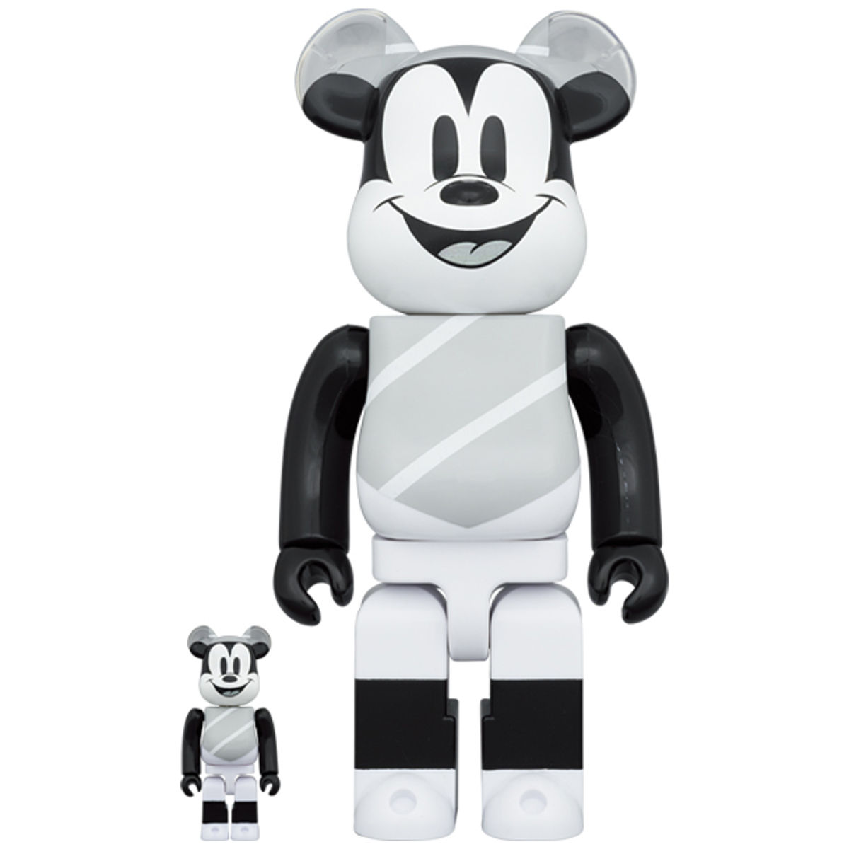 100% + 400% Hat and Poncho Micky Mouse Be@rbrick (Set)