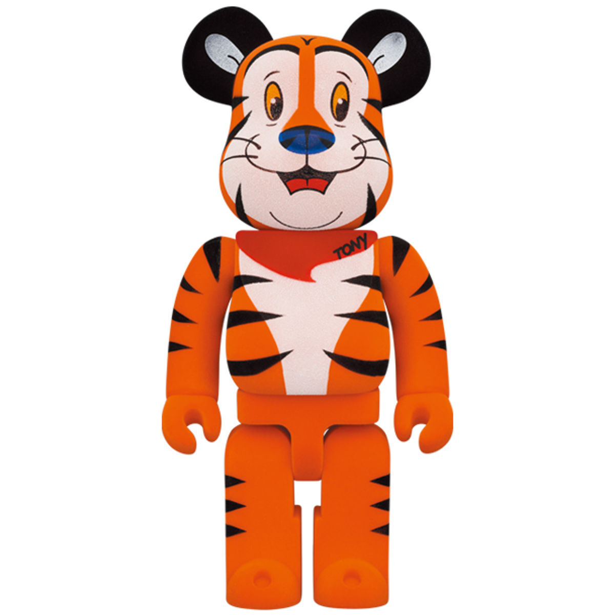 100% + 400% Flocked Tony the Tiger Be@rbrick (Set)