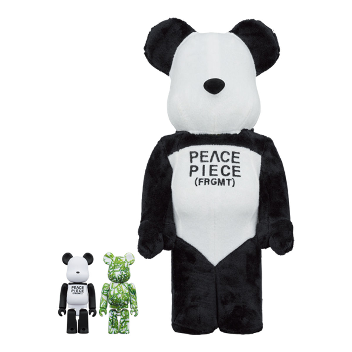 100% + 400% Panda x Fragment Design Be@rbrick (3 Piece Set)