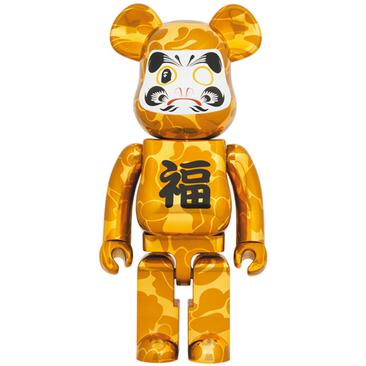 1000% Gold Plated BAPE Bodhidharma Be@rbrick