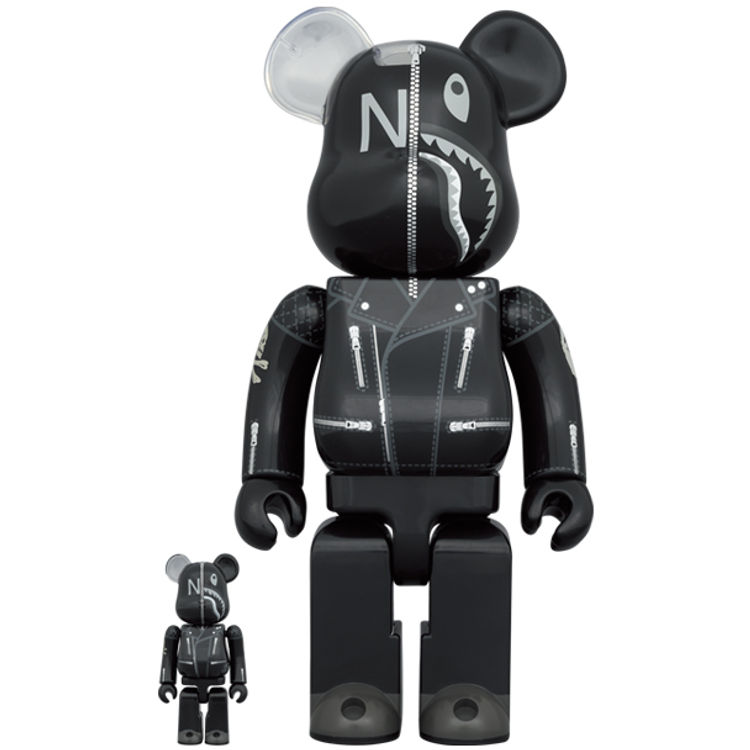 100% + 400% BAPE x Neighborhood Be@rbrick (Set) by BAPE (A Bathing Ape)