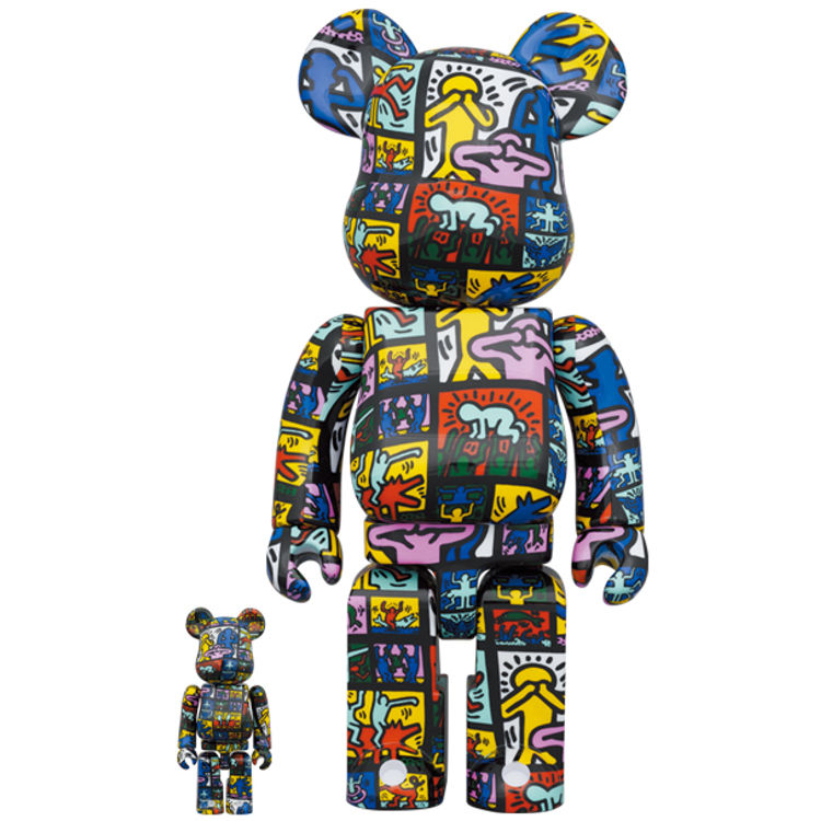 100% + 400% Keith Haring #10 Be@rbrick (Set) by Keith Haring