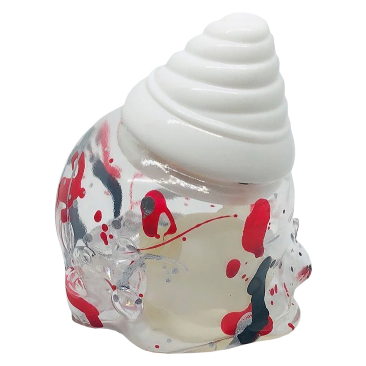 Red Black Splatter Icey