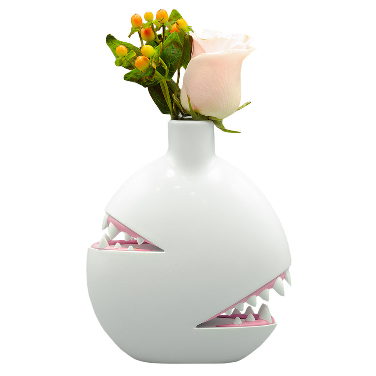 Biting Vase White