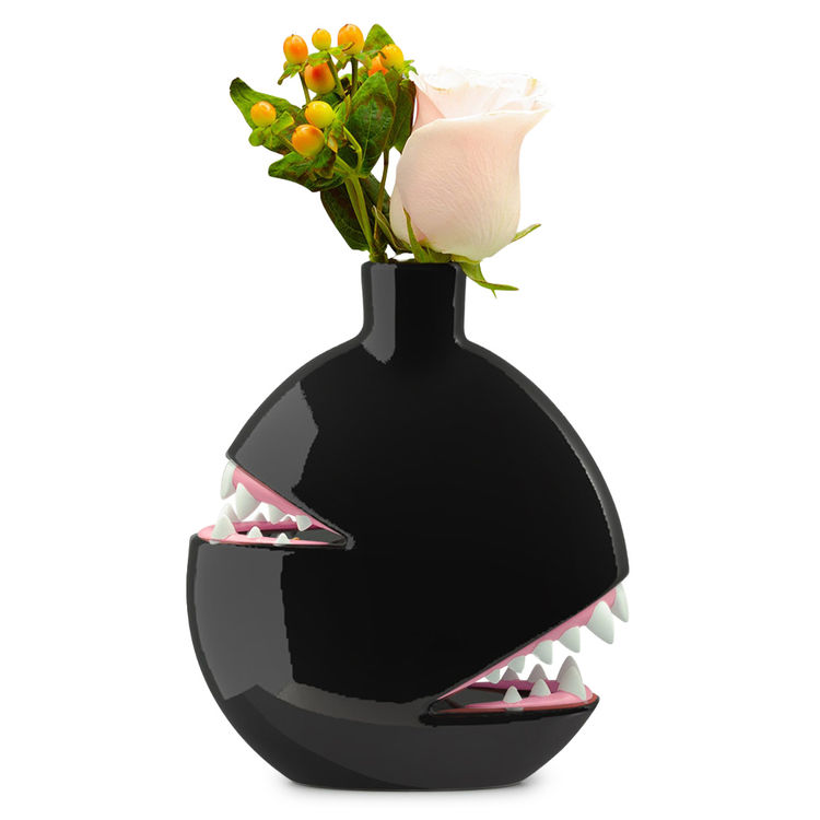 Biting Vase Black by Josh Divine