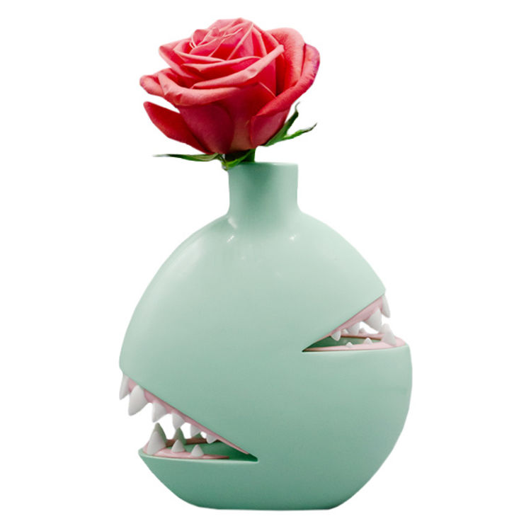 Biting Vase Sea Foam by Josh Divine