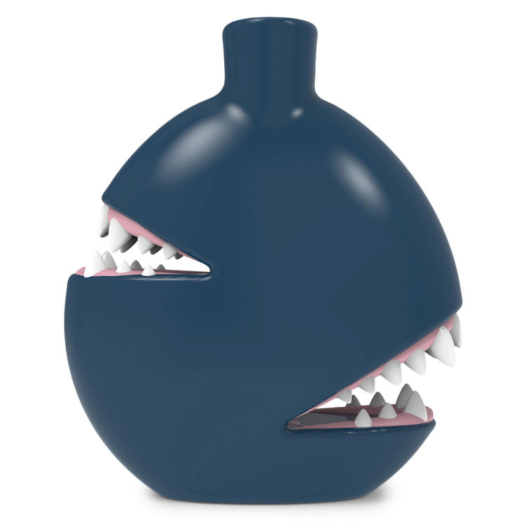 Biting Vase Deep Blue by Josh Divine