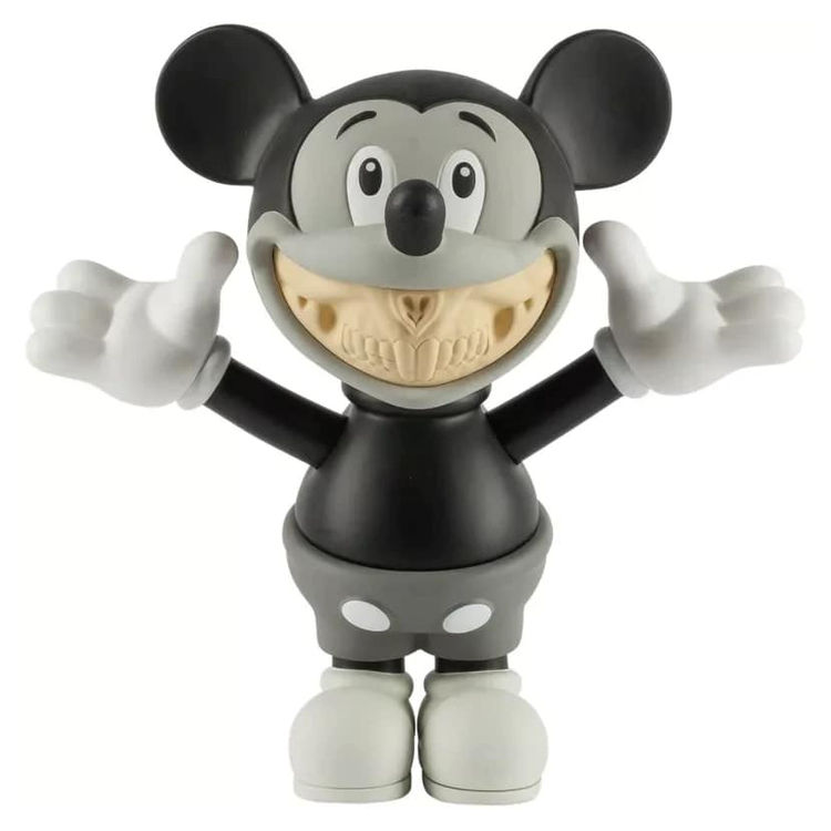 Rodent Grin Black & White by Ron English