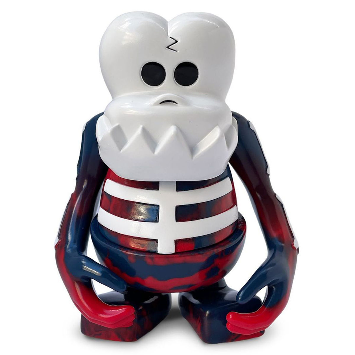 Red & Bue Marble Skull-Kun Bounty Hunter