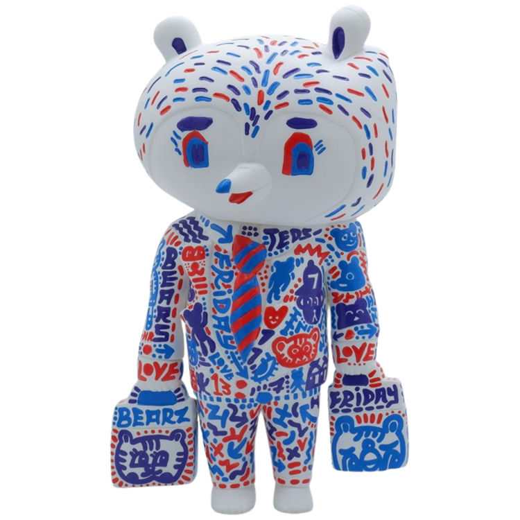 Matte White Friday Bear by Rob Kidney