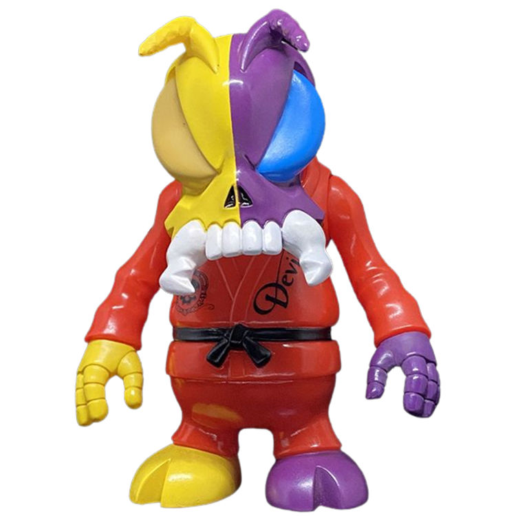 Yellow & Purple Split Skullbee by Secret Base