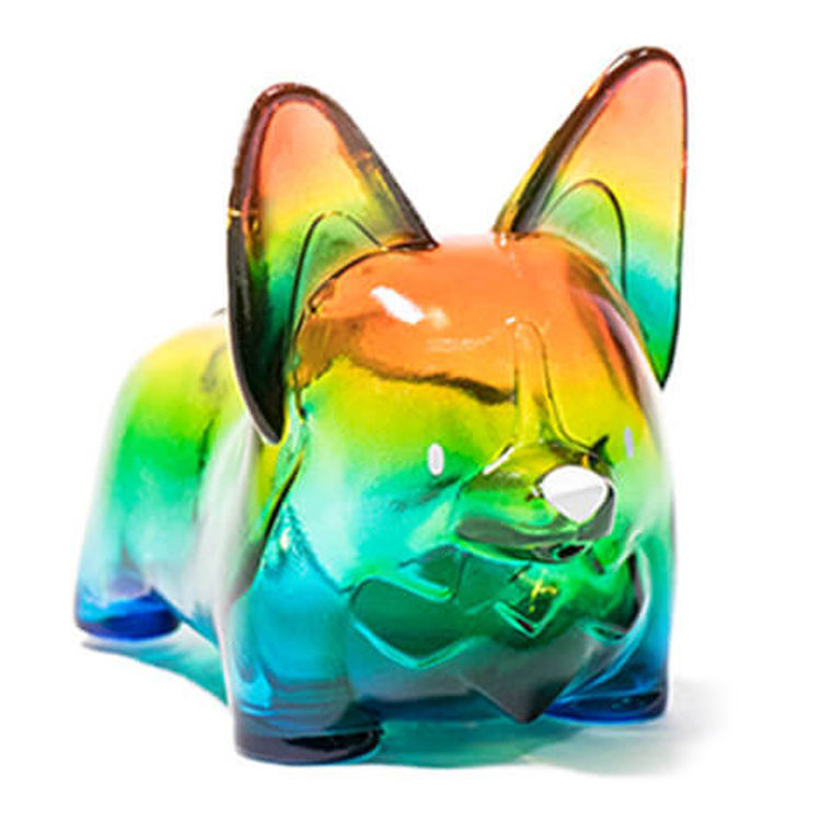 Rainbow Soda Gwen the Corgi by Eric Noah