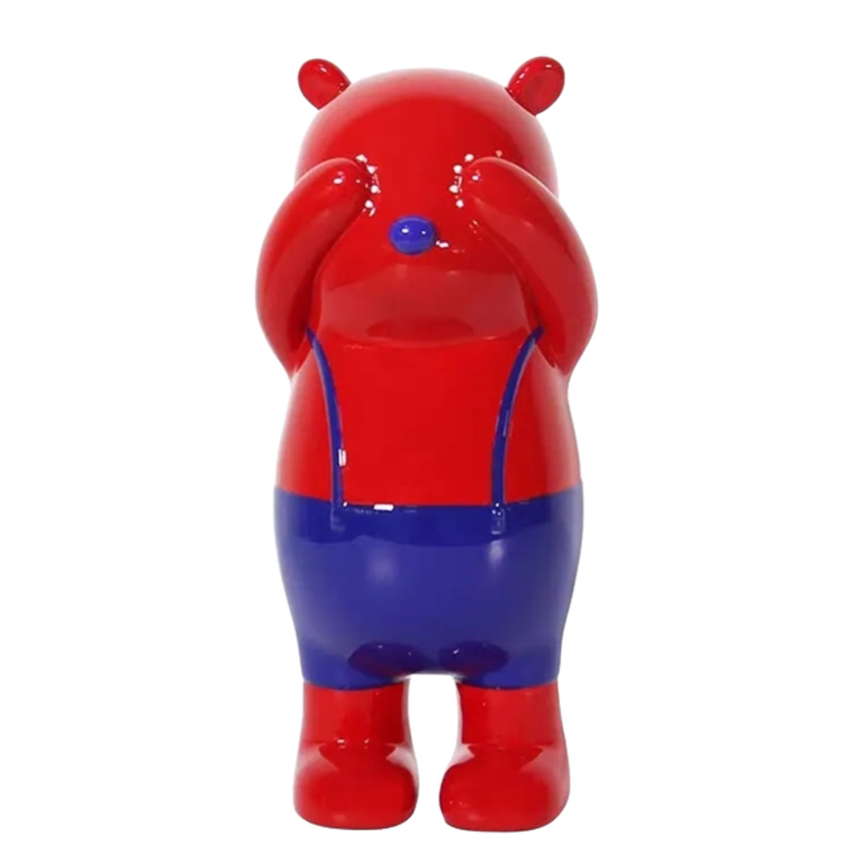 Red Little Bear Hiding