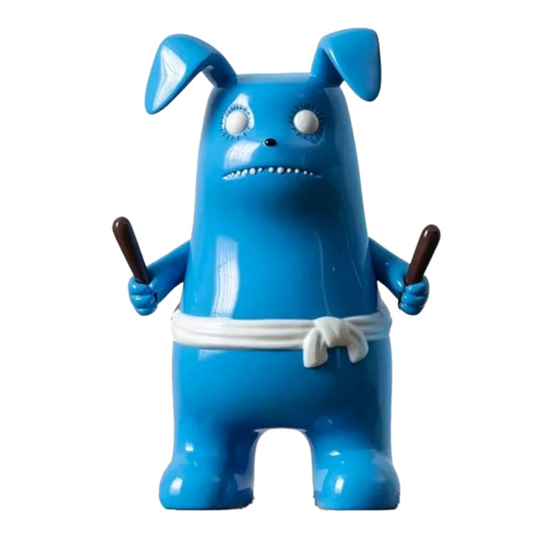 Blue Fearless Rabbit by Kemelife (Steven Jia)