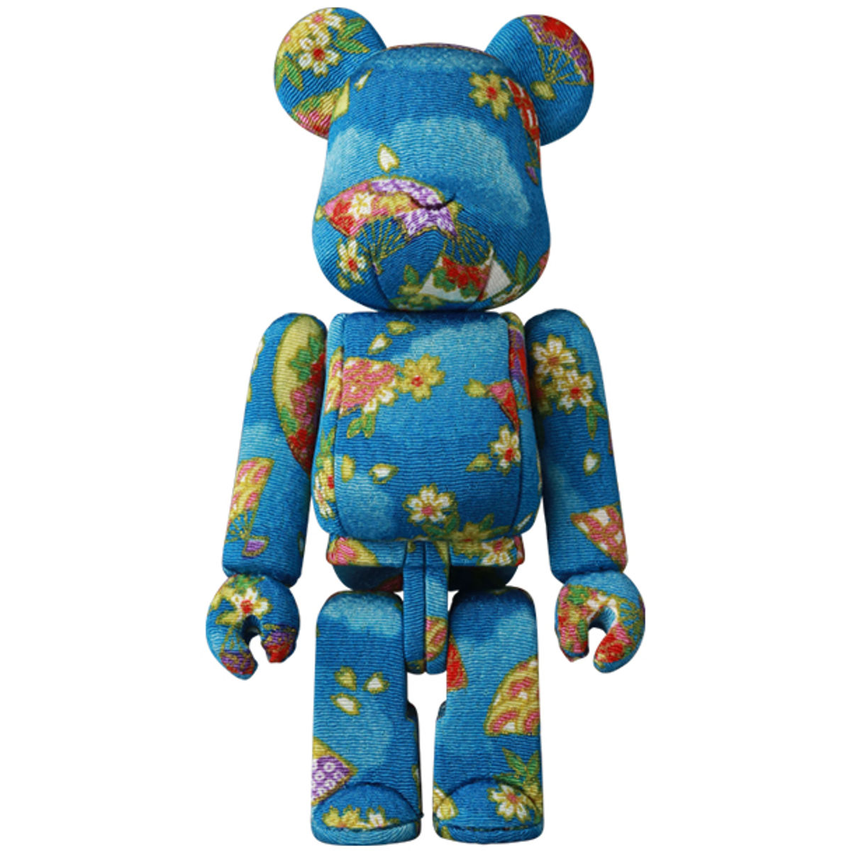 Cherry Blossoms on Fan Kimekomi Bearbrick