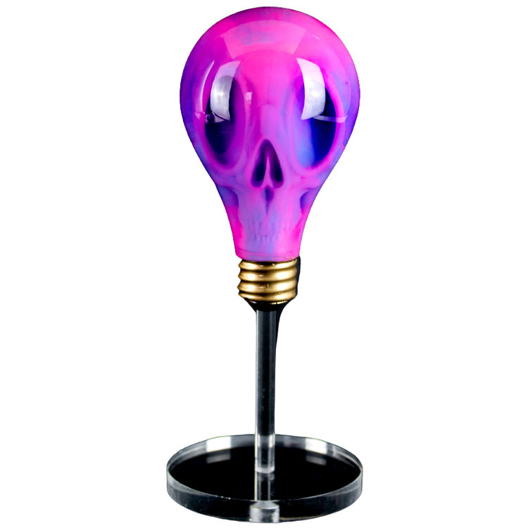 Pink & Blue GID Light Cult Crypto Bulb by Ron English