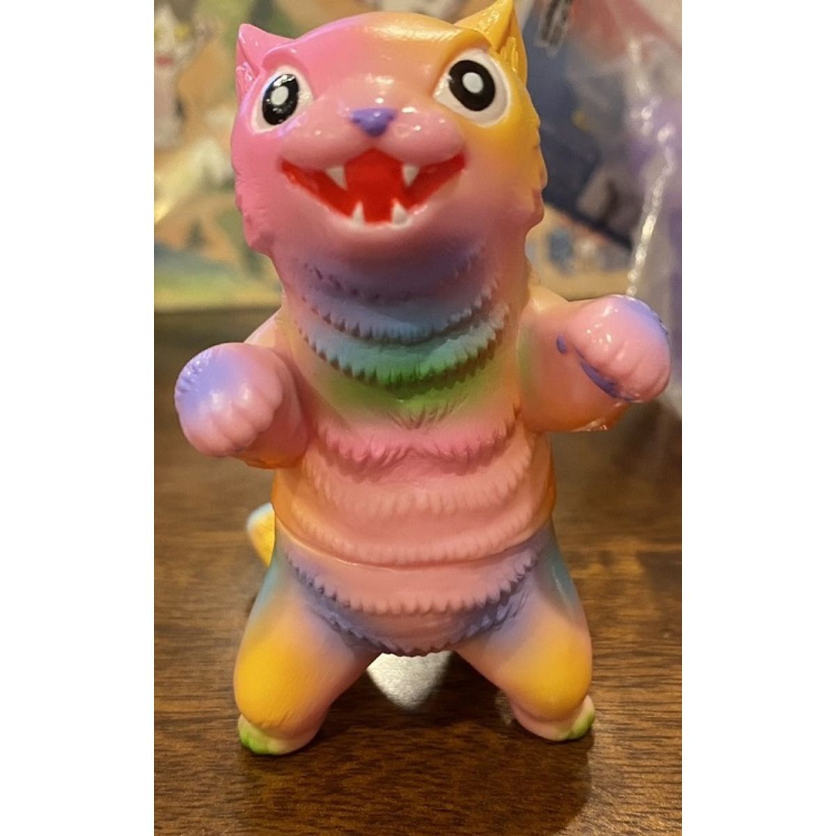 Pastel Pink with Purple, Orange, Yellow, Green Negora