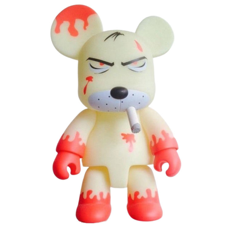 Redrum Bear Qee 8" - Jack GID by Frank Kozik