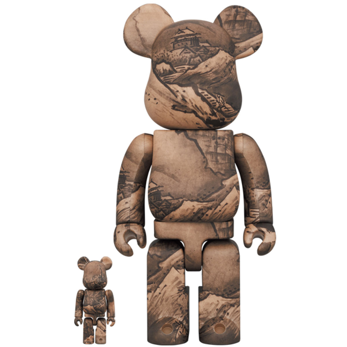100% + 400% Autumn and Winter Landscape Map : Tokyo National Museum Be@rbrick (Set)