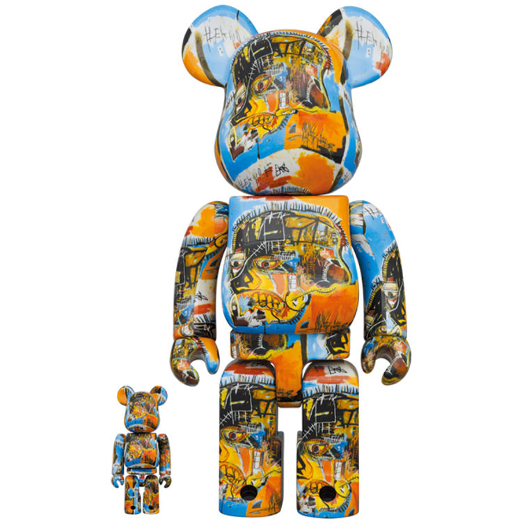 100% + 400% #10 Jean-Michel Basquiat Be@rbrick (Set) by Jean-Michel Basquiat