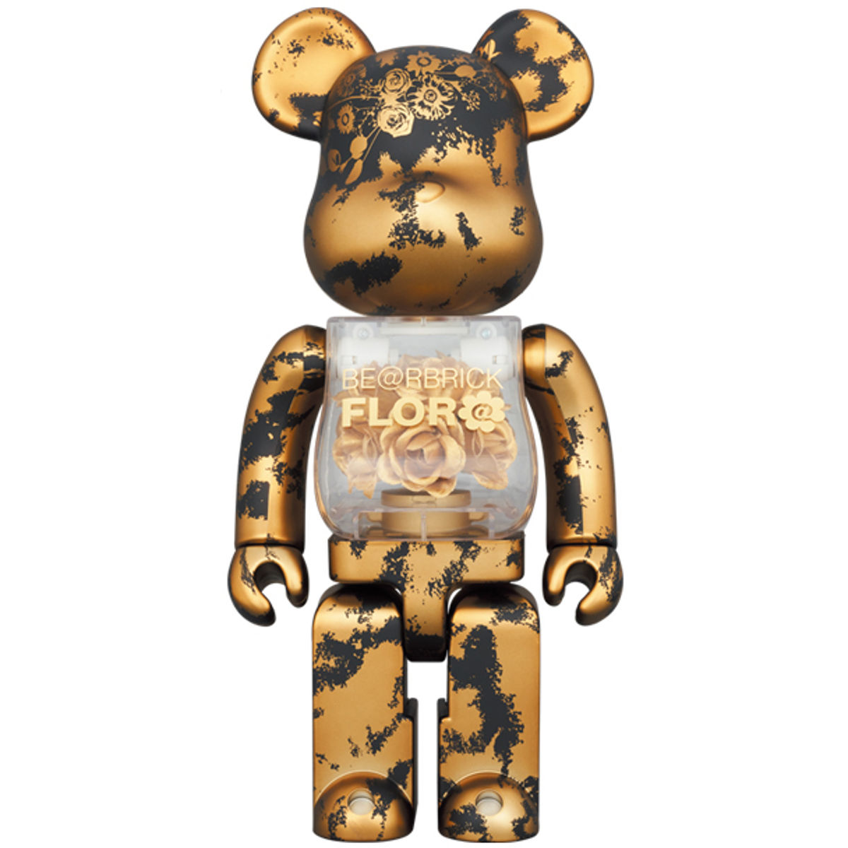 400% Gold Flor@ Bearbrick